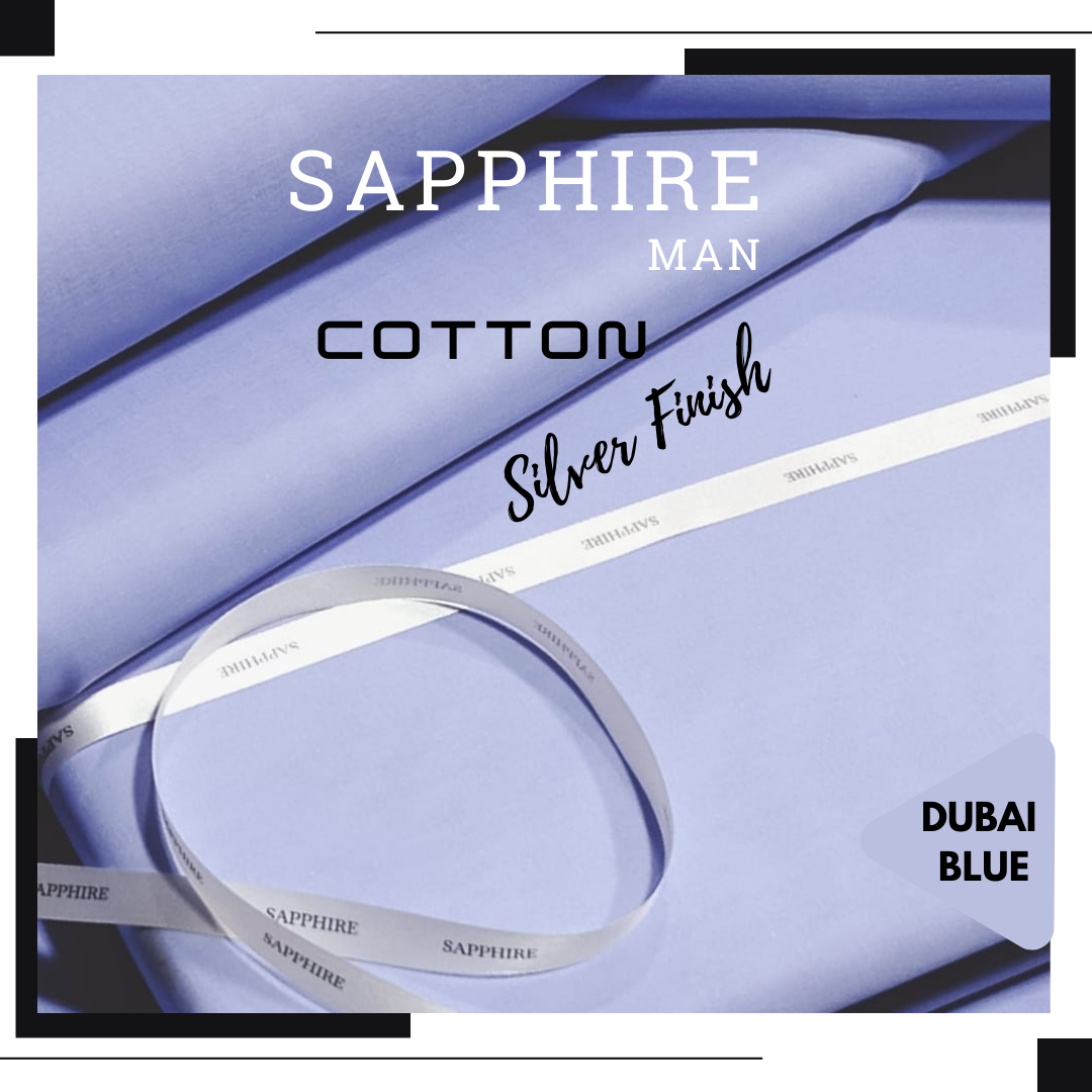 SAPPHIRE COTTON SILVER FINISH