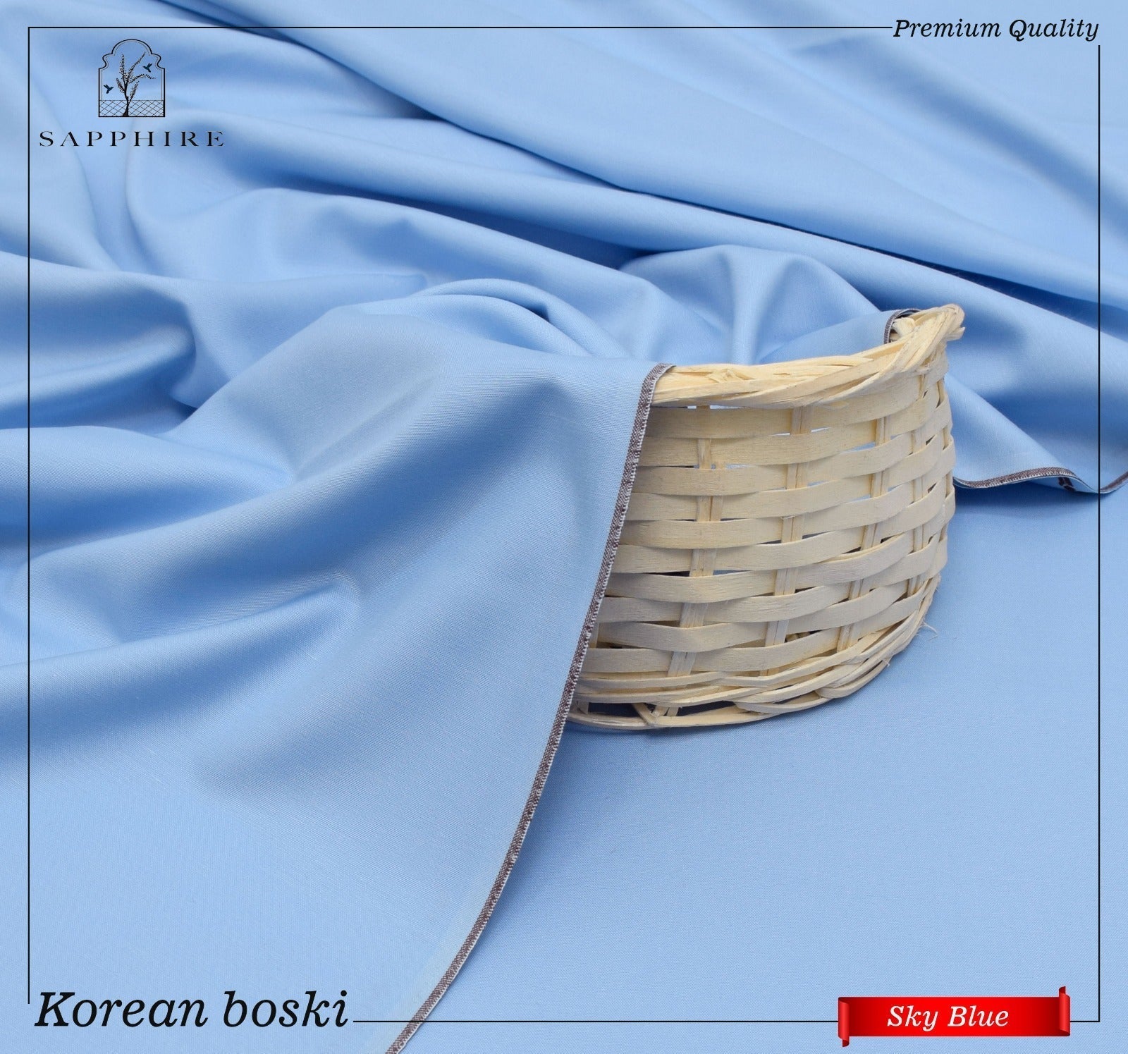 SAPPHIRE Blended Korean Boski Four Seasonal fabric