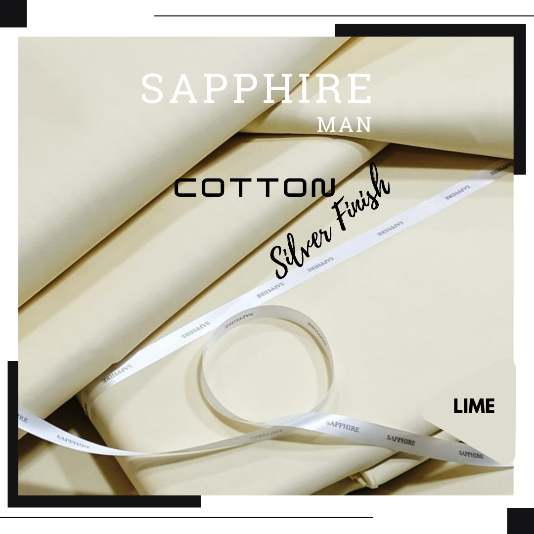 SAPPHIRE COTTON SILVER FINISH