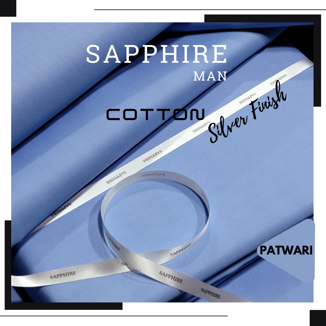 SAPPHIRE COTTON SILVER FINISH