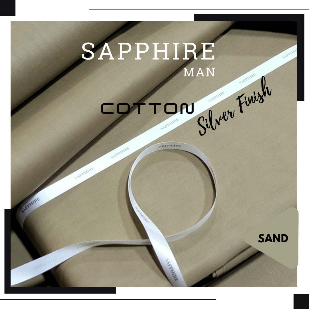 SAPPHIRE COTTON SILVER FINISH