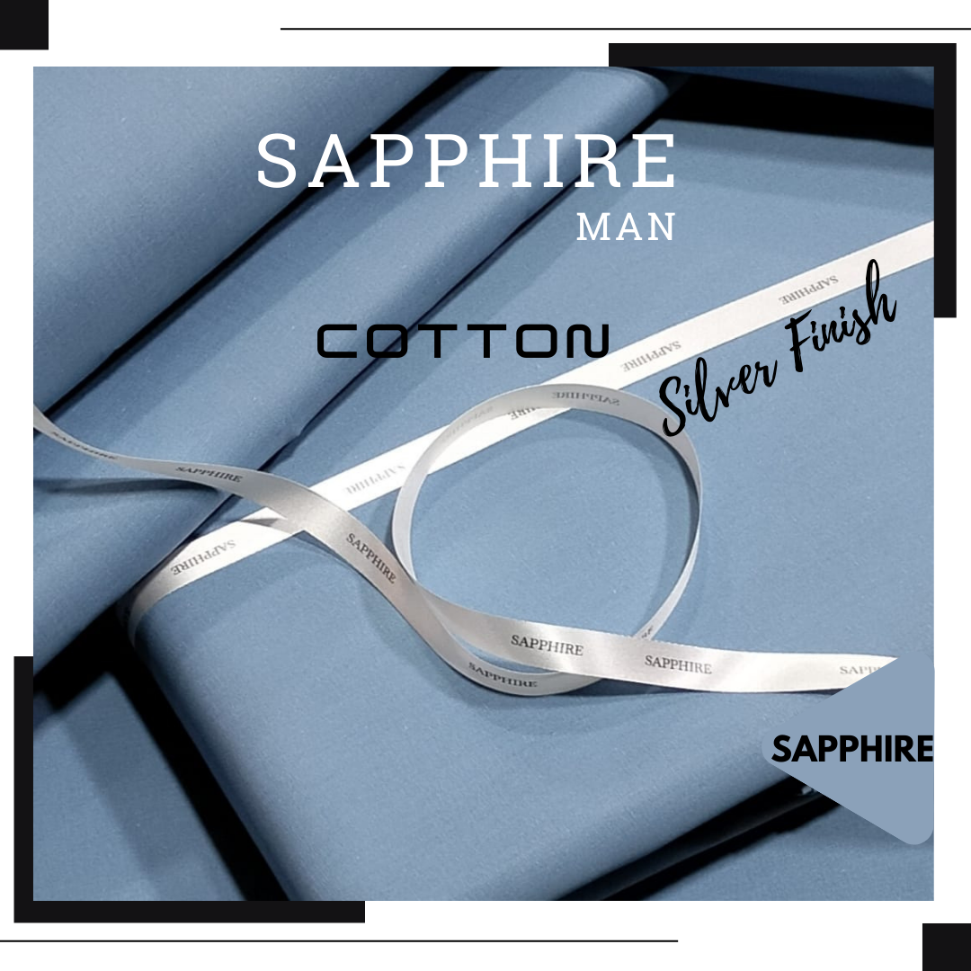 SAPPHIRE COTTON SILVER FINISH