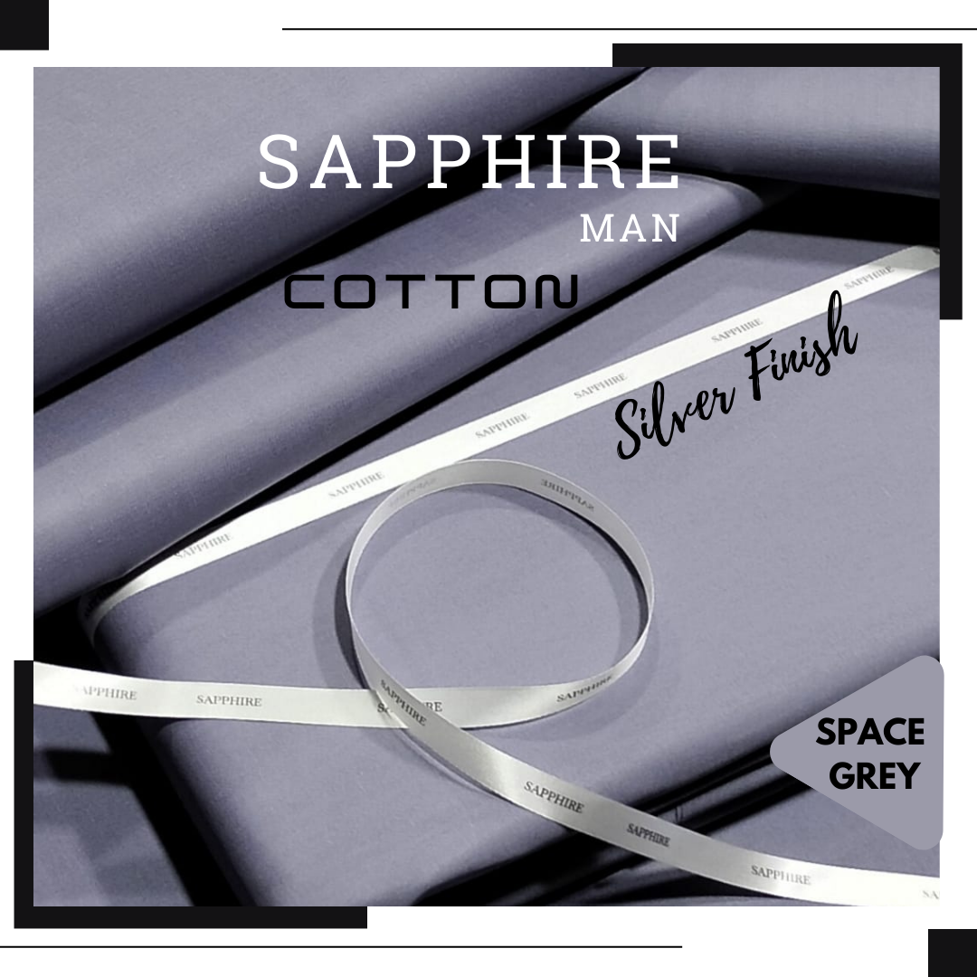 SAPPHIRE COTTON SILVER FINISH